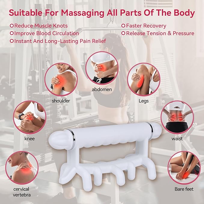 Fascia Blaster, Fascia Massage Tool for Tighten Skin Lymphatic Drainage Trigger Point Deep Tissue Neck,Shoulder,Lower Back,Psoas,Thighs, Gift for Women & Men