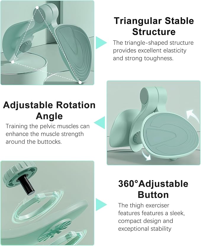 Kegel Exerciser, Pelvic Floor Muscle Exercise Devices for Women, Inner Thigh Exerciser Leg Workout Equipment Thigh Trainer for Male Hip Trimmer Inner Thigh Toner Workout