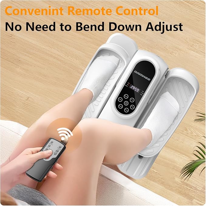 Under Desk Oval Exercise Machine Electric Oval Leg Exerciser Seen on TV 12 Speed Foot Exerciser for Seniors Portable Mini Seat Pedal Exerciser for Home Office