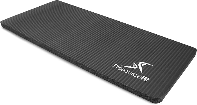 ProsourceFit Extra Thick Yoga Knee Pad and Elbow Cushion 15mm (5/8”) Fits Standard Mats for Pain Free Joints in Yoga, Pilates, Floor Workouts