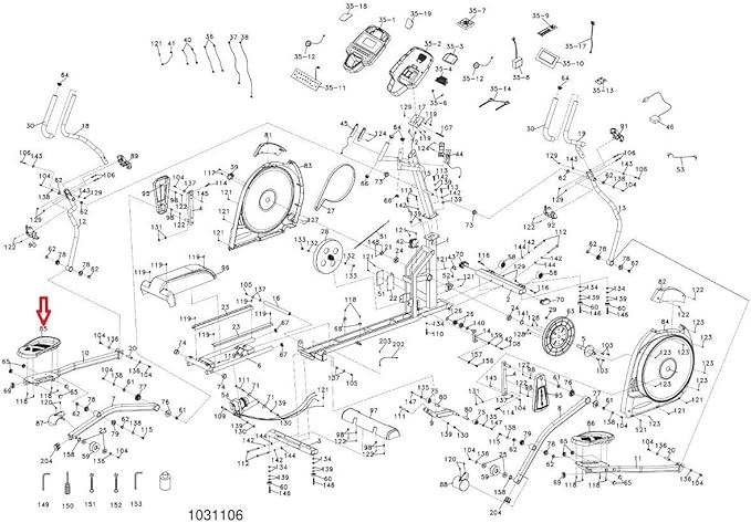 Sole Fitness Left Pedal Pad P130015B or P130015B-A1 Works E20 E25 E35 Elliptical