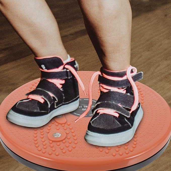 Yardwe Body Twisting Disc Fitness Twisting Plate for Women, Small Indoor Waist Slimming Twists Board with Body Massage Function, 1pcs Orange Waist Exercise Equipment