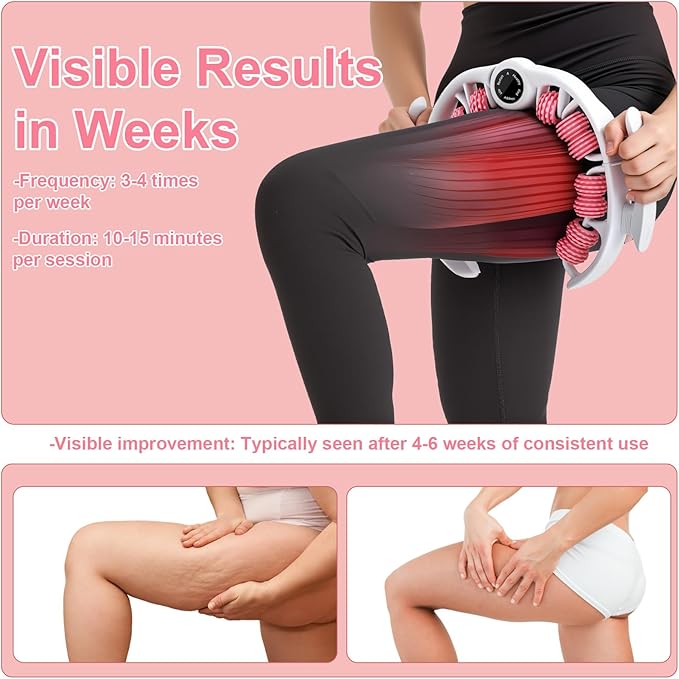 Anti Cellulite Massage Tool, Manual Cellulite Remover Roller with Multi-Textured Massage Roller, Portable Lymphatic Drainage Massager for Thighs, Legs, Arms, Waist, Home or Travel Use