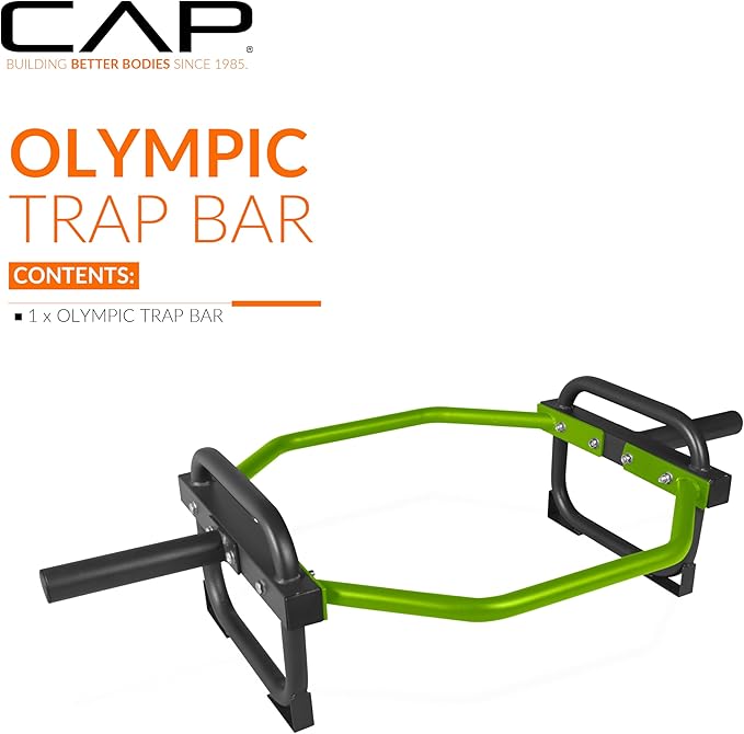 CAP Barbell Olympic Trap Bar and Shrug Bar for Deadlifts