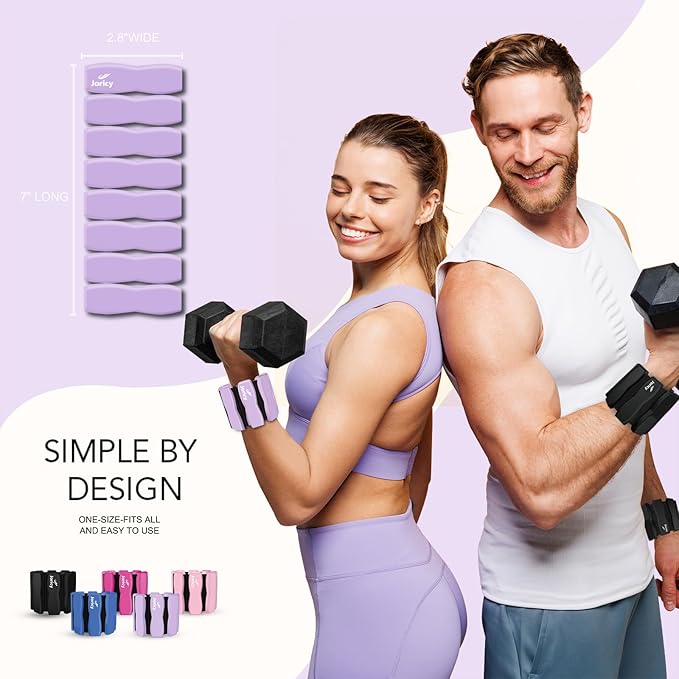 Wrist Ankle Weights for Women Men, Leg Arm Wrist Weights Bangles 1lb*2 1.5lb*2 2lb*2Wearable Weights Pilates Weighted Bracelet for Strength Training Walking Swimming Exercises Yoga Physical Therapy