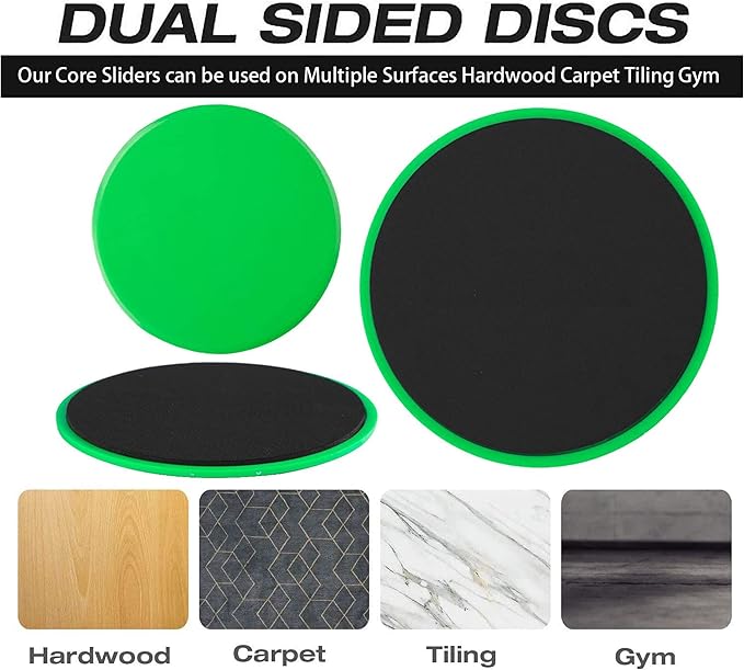 THE CEO Workout Sliders Disc- Durable Sliding Discs for Core & Full-Body Training- Strengthen Abs & Improve Stability with Smooth Foot Sliders for Home & Gym- Achieve Fitness Goals Anywhere- Set of 2