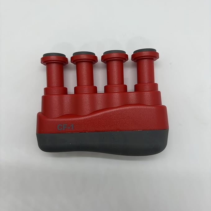 Guitar Finger Strengthener - Improve Your Finger Power, Flexibility, and Span for Playing String Instruments (Red)