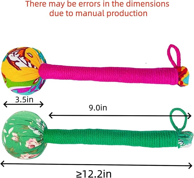 Traditional Moxa Stick Massager - Handheld Mugwort Massage Hammer for Pain Relief, Muscle Relaxation, Acupressure - Ergonomic Grip with US Design Patent.(Red, Light Green)