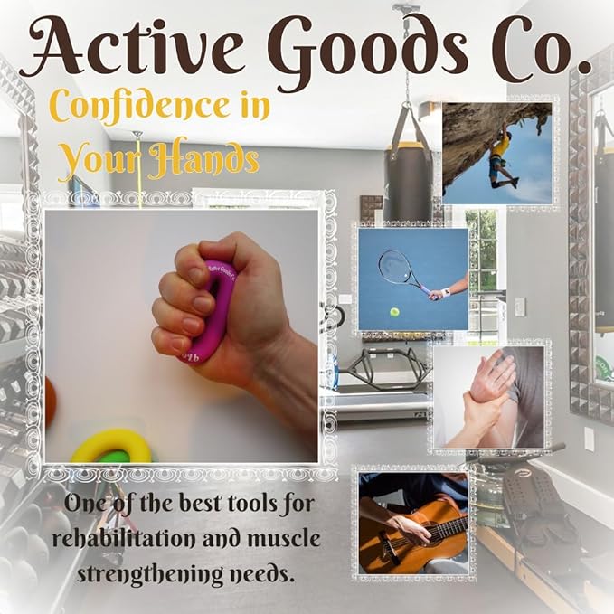 Hand Exerciser - PROFESSIONAL GRADE, Set or Single, Different Sizes. Visit to see more! Bague classique en silicone parfaite pour améliorer la force, la puissance et la vitesse dans les poignets.