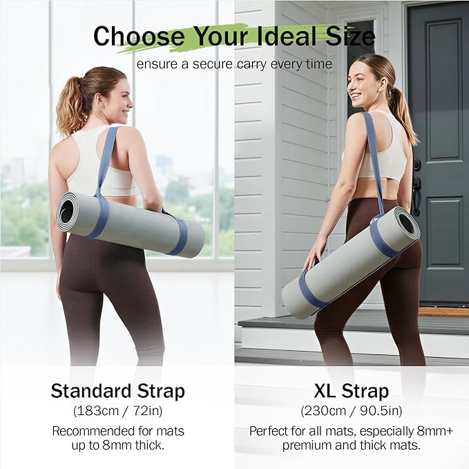 Slim Panda Yoga Mat Straps for Carrying, Adjustable Yoga Mat Carrier Sling Fits All Mats(Mat Not Included)