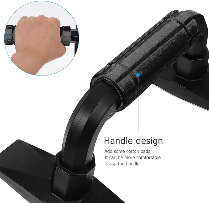 2pcs Push-up Stands Hand Grips with Non-slip Base, Compact Home Exercise Push-up Holders for Chest and Upper Body Strength Training Equipment