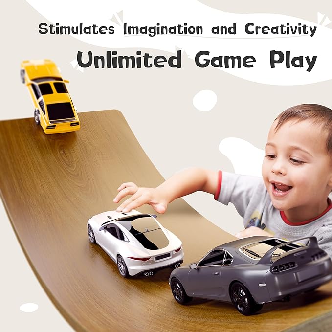 Gentle Monster Wobble Balance Board, Wooden Montessori Toy Rocker Board Natural Wood Kids Toddler Open Ended Learning Toy Yoga Curvy Board for Adult Office Classroom Christmas Gifts