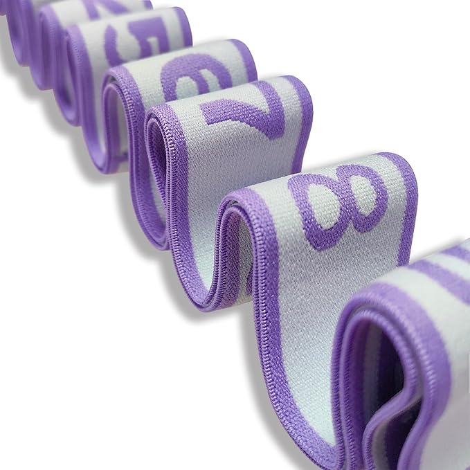 Aozora Stretch Bands for Exercise, Elastic Yoga Stretching Strap, Flex Strap 10 Loops for Physical Therapy, Pilates, Yoga, Dance & Gymnastics Exercise and Flexible Pilates Stretch Band