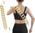Wood Back Massage Roller Rope, Portable Wood Therapy Cellulite Massage Tools, Handheld Lymphatic Drainage Massager, Multi-Functional Manual Massage Roller Rope Strap for Full Body Muscle Pain Relief