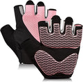 Workout Gloves for Women - Breathable Weight Lifting Gloves with Non-Slip Silicone Padding, Fingerless Gym Gloves for Cycling, Rowing, Pull Ups & Training (4 Sizes)