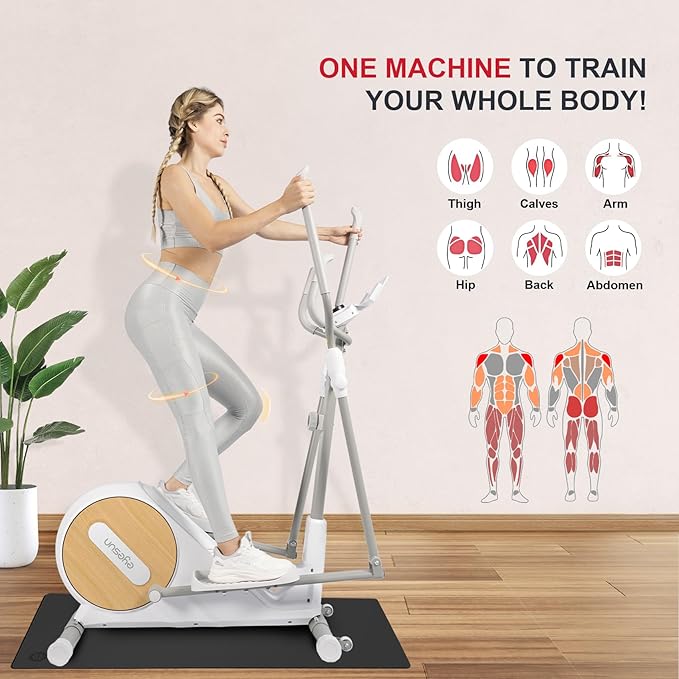 Elliptical Training Machines,Elliptical Exercise Machine for Home with Hyper-Quiet Magnetic Driving System, Elliptical Trainer/330 LBS Loading Capacity