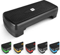 Exercise Steps – Fitness Stepper for Home & Gym, Suited for Aerobics, Cardio, Weights, Yoga, DVD Workout – Adjustable 2 Step Level Heights (10,15 cm) – Perfect Equipment Accessory Set