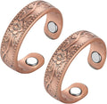 BioMag Magnetic Rings, Pure Copper Rings for Men Women, Adjustable Fingers Thumb Ring Jewelry Gift