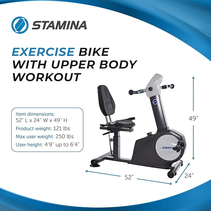 Stamina Elite Total Body Recumbent Bike