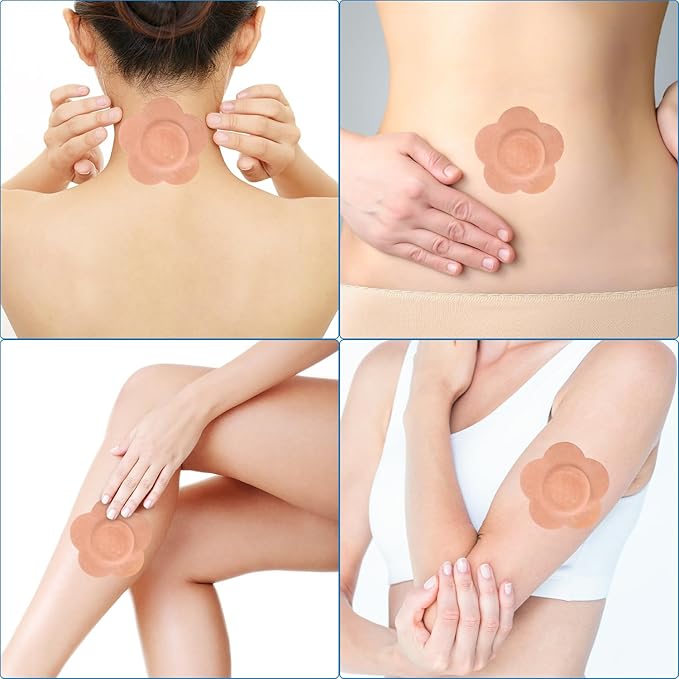 32 Pcs Castor Oil Belly Button Patches, Disposable Anti Leakage Castor Oil Pack Wrap(Oil Not Included), 2.8" x 2.8"