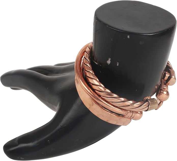 Copper Bracelet Tibetan Style. Hand Forged with Solid and High Gauge Copper Jewelry Cuff for Women Men. Combo of Different Designs