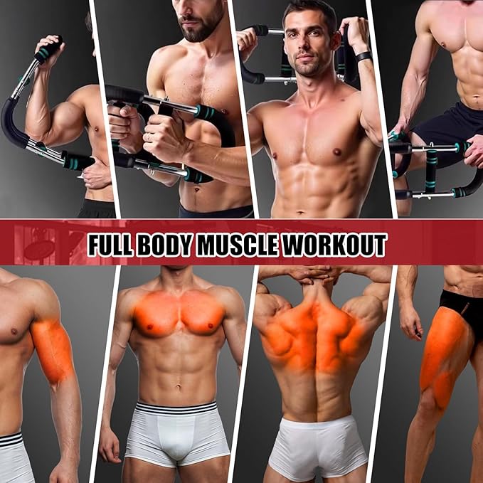 Twister Arm Trainer, Chest Workout Equipment Adjustable Shaker Twister Arm Trainer for Men Women, Portable Power Chest Clip Muscle Fitness with Detachable Design