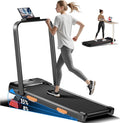 CURSOR FITNESS Walking Pad with 15% Incline 0.6-6.2MPH Foldable Portable Treadmill 2.5HP Compact Walking Pad for Home Small Space 300LBS with Remote Control
