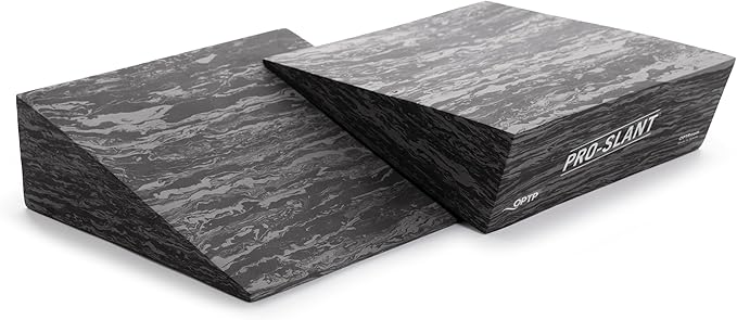OPTP PRO-Slant – Professional Foam Incline Squat Wedge Pair and Slant Board for Squats- Workout Squat Wedges for Rehabilitation and Stretching of The Calf, Ankle and Foot