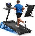MERACH Treadmill with 15/18% Auto Incline, 55"/47"x18"/19" Wide Belt Treadmills, 0.5-8.7MPH/10MPH 3.5HP Brushless Incline Treadmill for Home, 350LBS Foldable Treadmills with Screen & APP & Heart Rate
