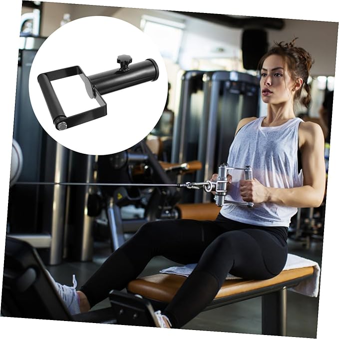 Toyvian 1Pc Barbell Handle T Bar Row Attachment Fitness Equipment for Home Gym Compatible with Gym Gear Strength Training Core Workouts