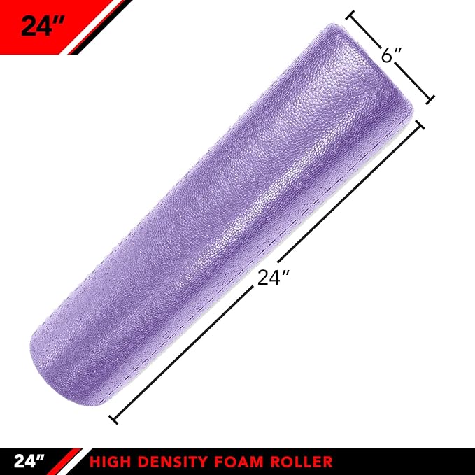 JFIT High Density Foam Roller – EPP Deep Tissue Massage Roller for Muscle Recovery, Myofascial Release & Stretching
