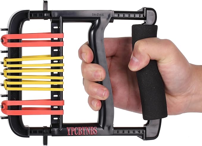 Hand Exerciser,Finger Exerciser and Hand Strengthener for Hands,Finger,Wrist,Forearms and Thumbs Therapy,Black