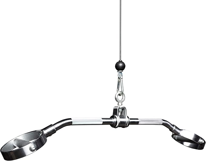 REP Fitness LAT Pulldown and Low Row Cable Machine Attachments and Functional Trainer Attachments – Curl Bar, D-Handle, Ankle Cuff, Tricep Rope, Sports Handle, Straight Bar, Row, Chinning Triangle