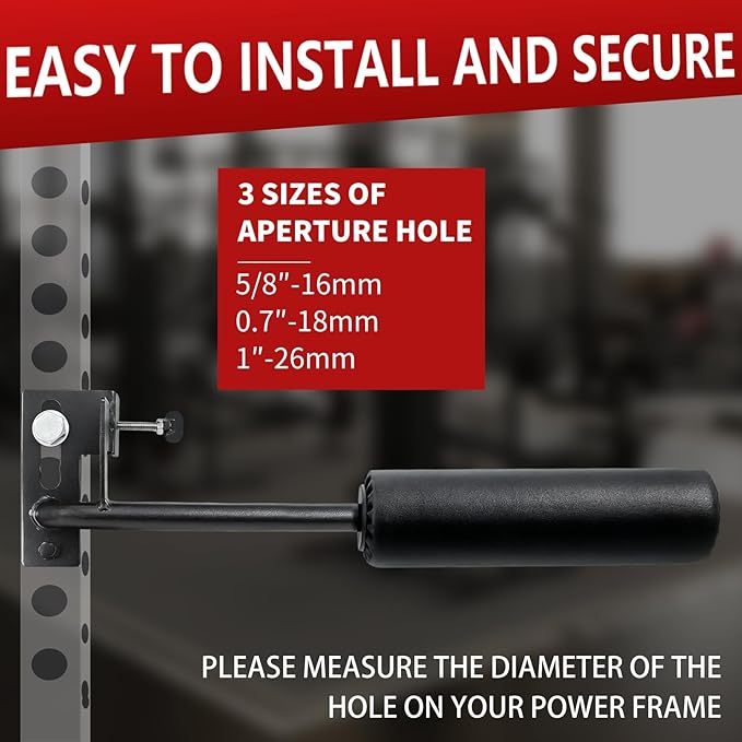 AHTAPFON Single Leg Squat Roller for Rack Mounted,Bulgarian Split Squat Accessories,Nordic Hamstring Curl Attachment,Home Gym Equipment for 2x2"＆2x3"＆3x3" Power Rack