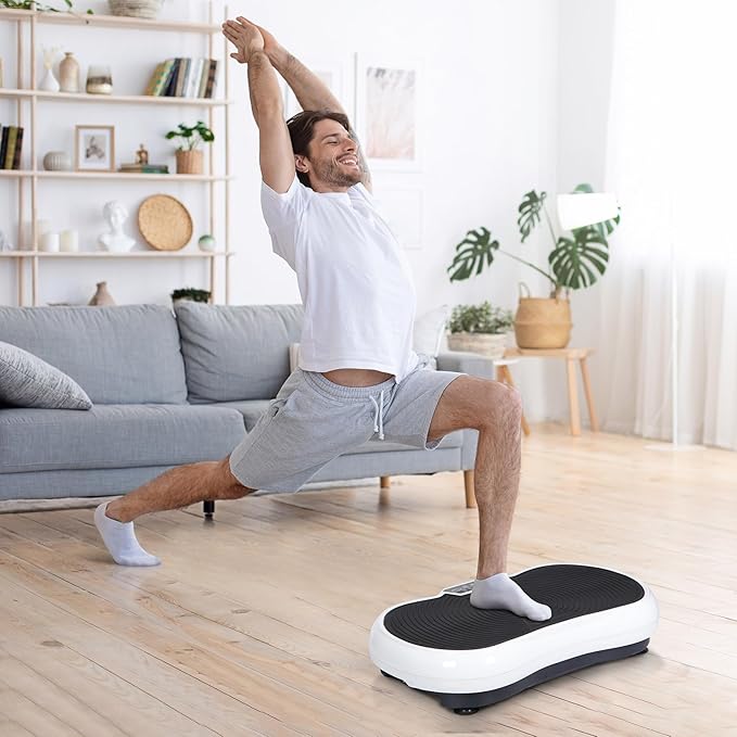 Full Body Vibration Platform Massage Machine Workout Trainer with Bluetooth Music Connection