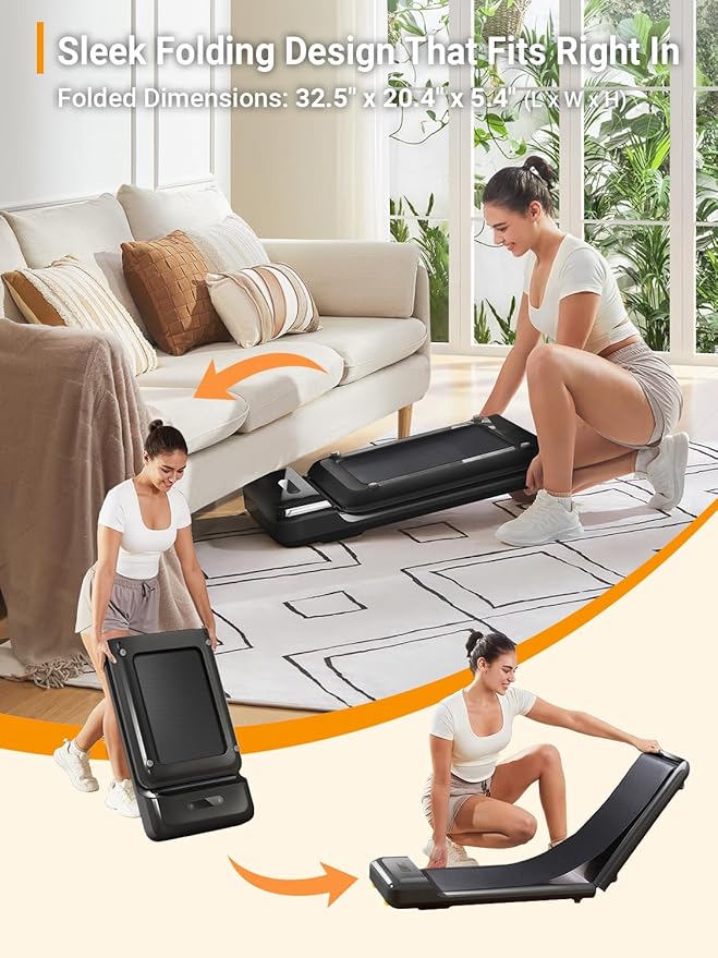 WALKINGPAD C2 Foldable Walking Pad Treadmill, Colorful Under Desk Treadmill for Home Office, Stylish Compact Design, No Assembly Needed