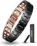 Copper Magnetic Bracelet for Men, 2X Strength 99.99% Pure Copper Bracelet with Powerful Magnets and Sizing Tool