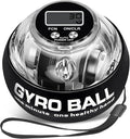 Torque Ball Hand Exerciser, Grip Strength Trainer, Forearm Strengthener, Hand Strengthening Devices,Wrist Power Gyro Ball,Wrist Strengthener, Finger Exerciser with Auto-Start LED Lights and Digital Display