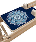 Pilates Reformer Mat, Non-Slip Suede Microfiber Workout Cover for Pilates Carriage, Absorbent Fitness Pad with Natural Rubber Base, Foldable & Portable for Home, Studio, Gym, 39.2"x24"x0.06"