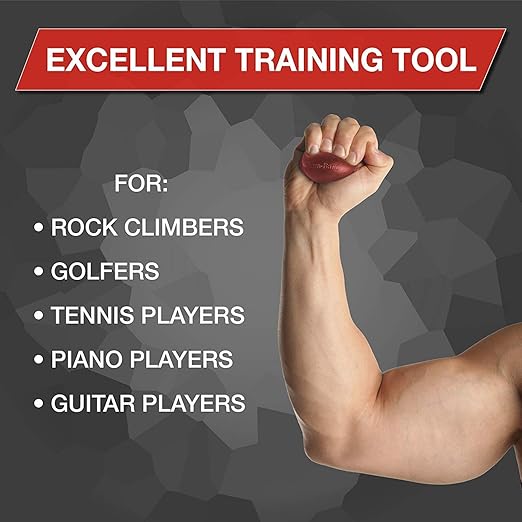 THERABAND Hand Exerciser, Ball For Hand, Wrist, Finger, Forearm, Grip Strengthening & Therapy, Squeeze Ball to Increase Hand Flexibility & Relieve Joint Pain, Red, Soft, Beginner