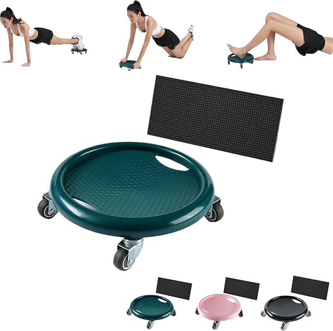 Ab Roller Wheel,Ab Exercise Equipment with Knee Pads,Women's Multifunctional Abdominal Wheel Board,360° Rotating for Core Exercise,Abdominal Strength Training for Full Body Fat Burning Home Gym (C