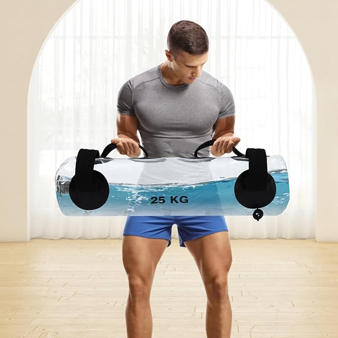 Water Weights Aqua Bag for Workout 55lbs, Workout Sandbag Alternative Strength Training Sand Bag Portable Stability Fitness Equipment