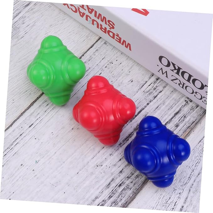 BESPORTBLE 3pcs Fitness Reaction Soccer Training Equipment Reaction Football Agility Bounce Training Balls Football