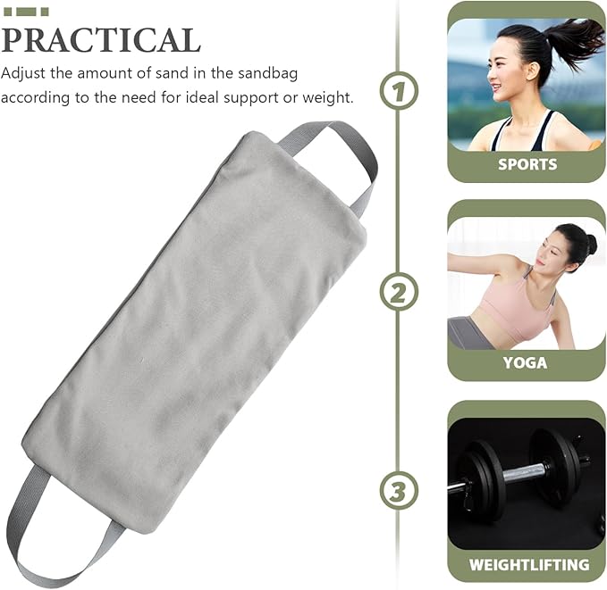 Fitness Sandbag for Weight Training Durable Canvas Sand Bag with Handles for Yoga and Muscle Building Versatile Workout Equipment