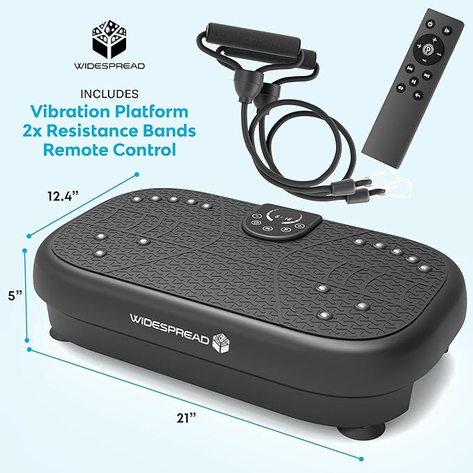 Vibration Plate Exercise Machine, Full Body Shaker Workout Vibrate Stand Shake Board Gym for Fat Burner and Weight Loss
