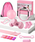 13/15Pcs Pilates Kit for Women, Pilates Equipment for Home Workouts with Magic Circle, Ball, Resistance Bands, Pilates Starter Set for Strength, Toning and Flexibility