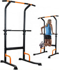 leikefitness Multifunction Power Tower Exercise Equipment,Pull Up Dip Station,Height Adjustable for Home Gym Strength Training Fitness Equipment,Dip Stands,Pull Up Bars,Push Up Bars,VKR