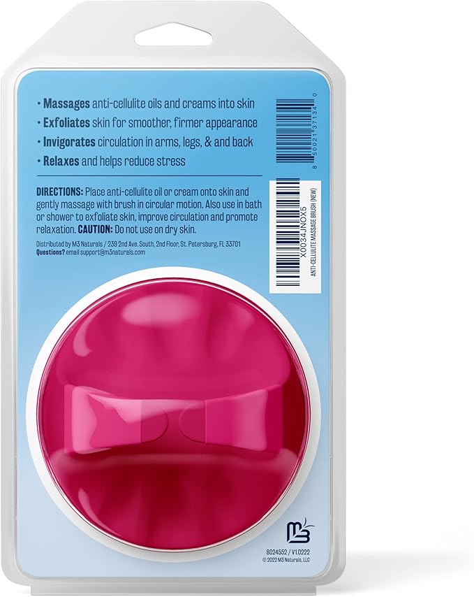 Ylang Ylang and Ginger Massage Lotion and Silicone Brush Bundle by M3