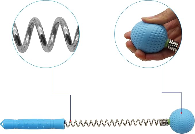 SinLoon Massager Ball Hammer(2-Pack) Hammer Stick Manual Beat Golf Ball Massager Back Shoulder Massage Full Body Reduce Fatigue Pain(Blue)