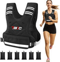 Adjustable Weighted Vest for Women - 04-10lb/11-20lb/20-32lb Vest with 6 Ironsand Weights for Strength Training,Body Weight Vest Exercise Set for Running, Walking and Home Workouts